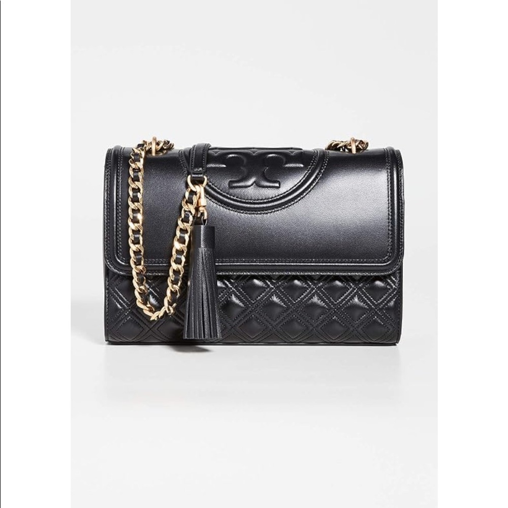 Tory Burch Fleming Black Leather
Shoulder Bag